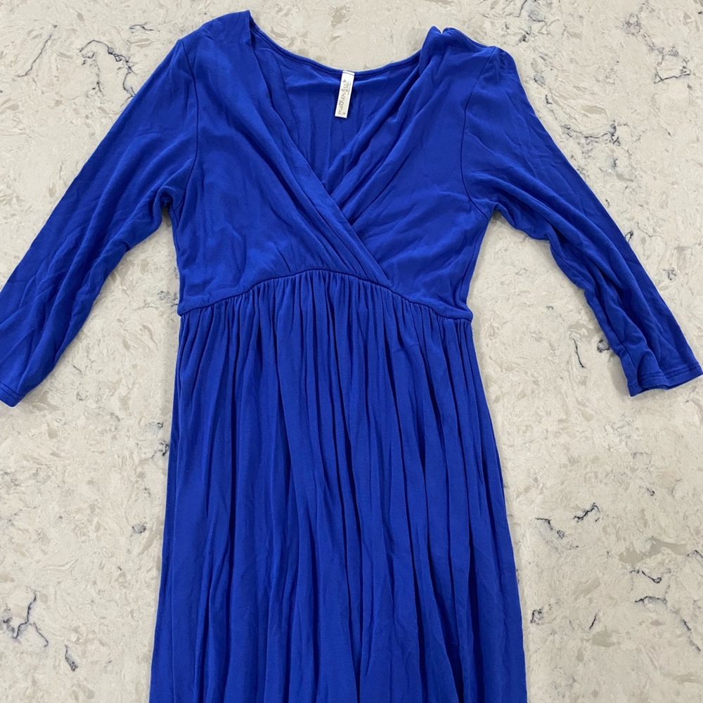 Blue Maternity Dress